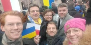 Akcja na wystąpieniu prezydenta Zeleńskiego! / Акція під час виступлення президента Зеленського!