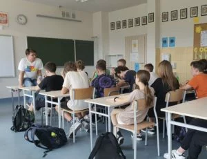 Jakub Kocjan z Akcji prowadził zajęcia w ramach Tygodnia Konstytucyjnego!