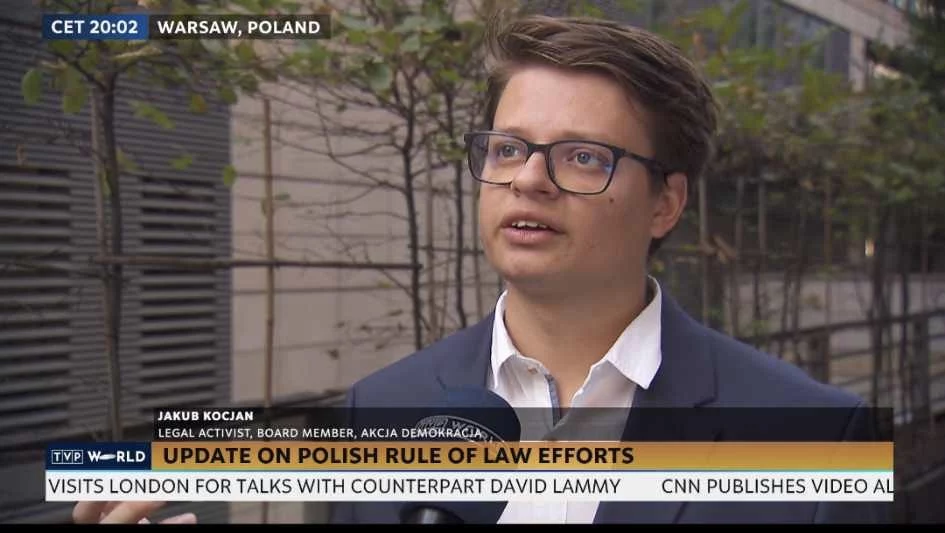 Jakub Kocjan o naprawie praworządności w TVP WORLD