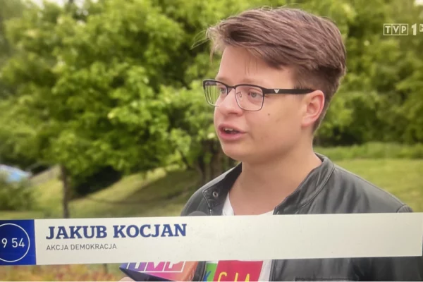 Jakub Kocjan z Akcji w „19:30” TVP