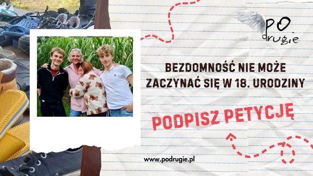 Obrazek do apelu: Bezdomność nie może zaczynać się w wieku 18 lat