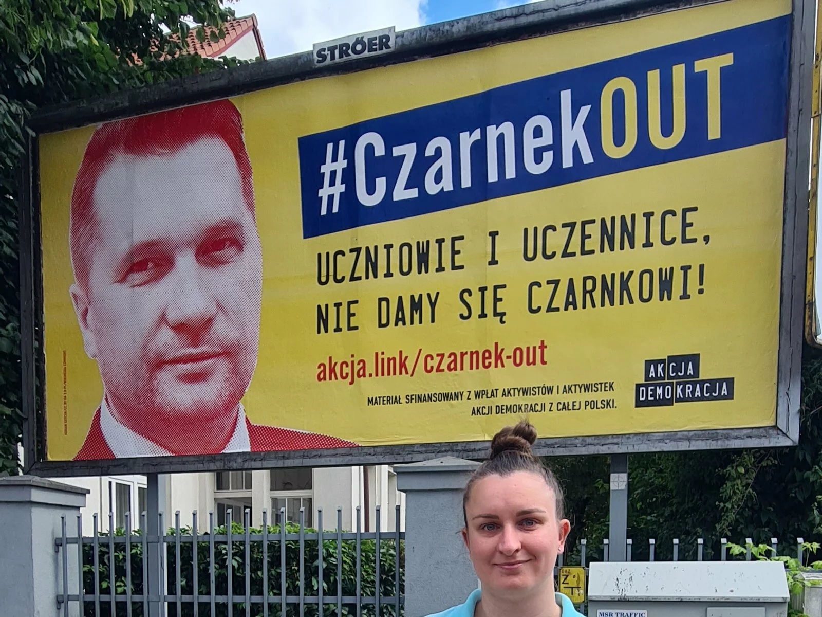 Billboard #CzarnekOUT, sierpień 2021