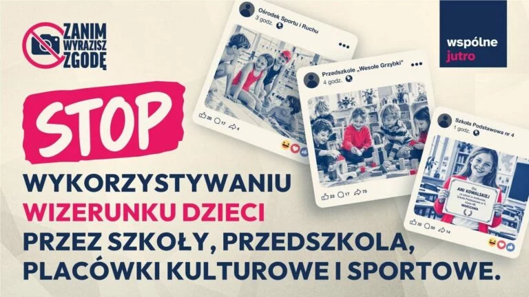 Obrazek do apelu: Stop wykorzystywaniu wizerunku dzieci przez lubelskie placówki