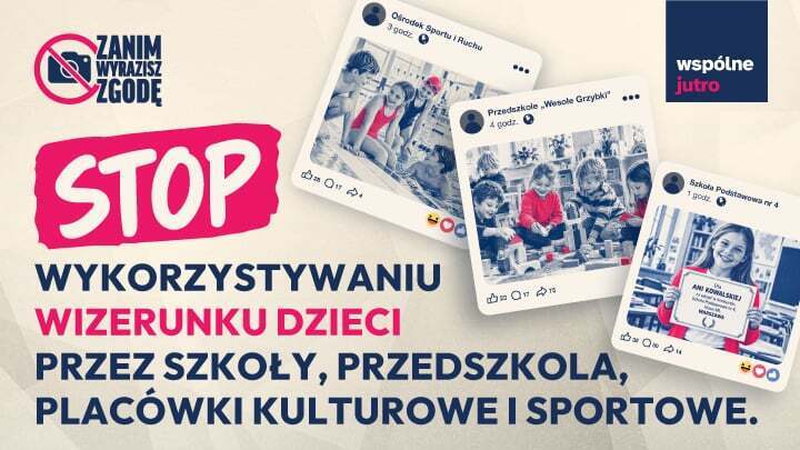 Obrazek do apelu: Stop wykorzystywaniu wizerunku dzieci przez trójmiejskie placówki